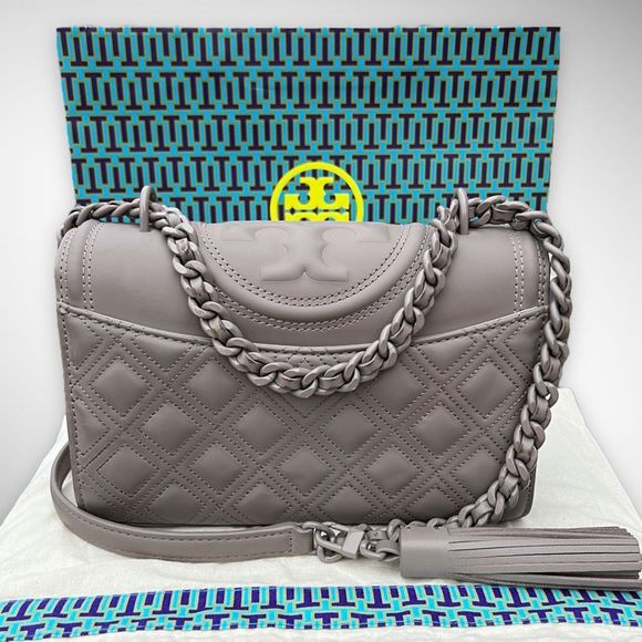 AUTH. Tory Burch Fleming Matte Small Shoulder Bag $498 - Picture 8 of 17